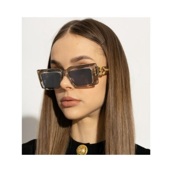 Balmain IMPERIAL BPS-145C-53 Women BRAND NEW Sunglasses Grey Crystal Rectangle - Picture 12 of 12